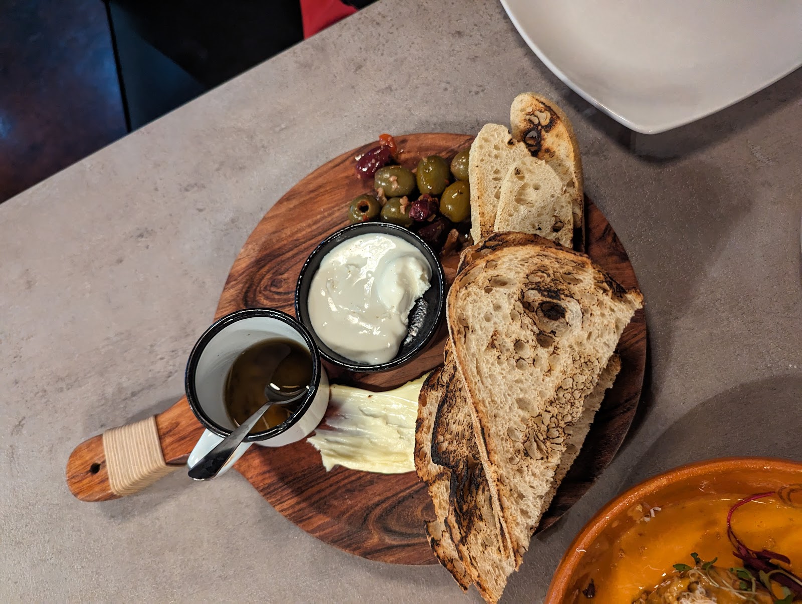 Food presentation at Tutto Pepe Osteria